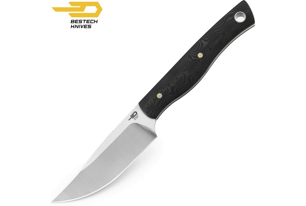 Bestech Knife Heidi Blacksmith Carbon Fibre D2