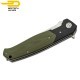 Bestech Pocket Knife Swordfish Black Green G10 D2