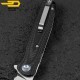Bestech Pocket Knife Ascot Black Carbon Fibre G10 D2