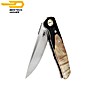 Bestech Navalha Ascot Fibra de Carbono Madeira Burl Clara G10 D2