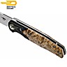 Bestech Navalha Ascot Fibra de Carbono Madeira Burl Clara G10 D2