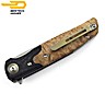 Bestech Navalha Ascot Fibra de Carbono Madeira Burl Clara G10 D2