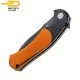 Bestech Couteau de Poche Penguin Noir Orange G10 D2