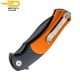 Bestech Pocket Knife Penguin Orange G10 D2