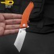 Bestech Couteau de Poche Cubis Orange G10 D2
