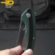 Bestech Pocket Knife Skirmish Army Green Black G10 D2