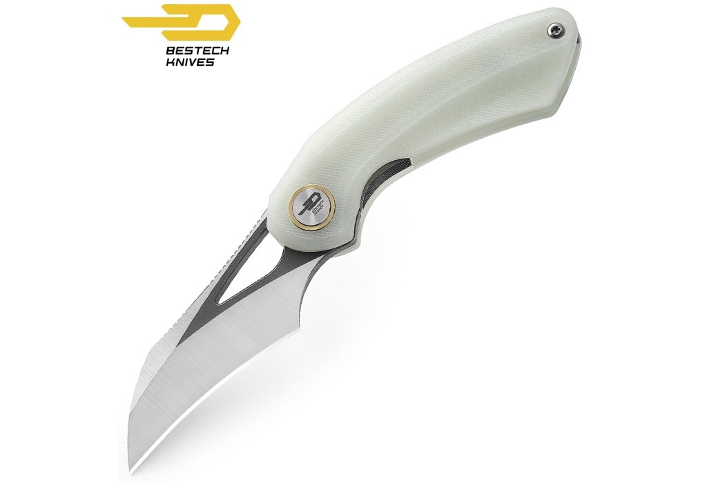 Bestech Pocket Knife Bihai Jade G10 14C28N