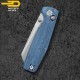 Bestech Couteau de Poche Slasher Bleu Micarta D2