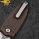 Bestech Pocket Knife Ququ Brown G10 14C28N