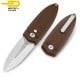 Bestech Pocket Knife Ququ Brown G10 14C28N
