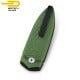 Bestech Pocket Knife Ququ Green Aluminium 14C28N