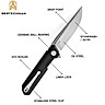 Bestechman Pocket Knife Dundee Black G10 D2