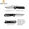 Bestechman Couteau de Poche Dundee Noir G10 D2