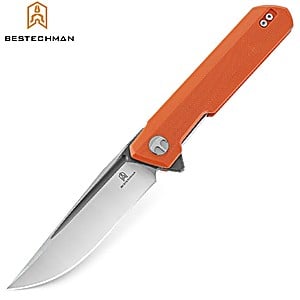 Bestechman Couteau de Poche Dundee Orange G10 D2