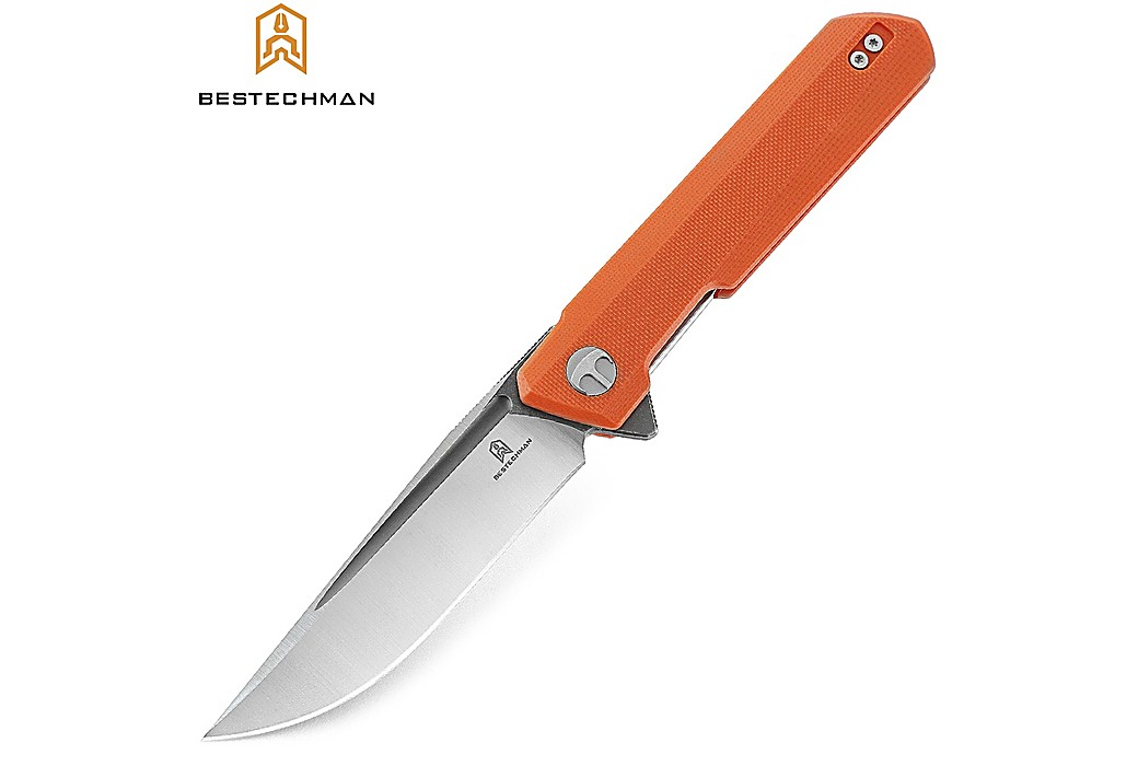 Bestechman Couteau de Poche Dundee Orange G10 D2