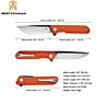 Bestechman Couteau de Poche Dundee Orange G10 D2