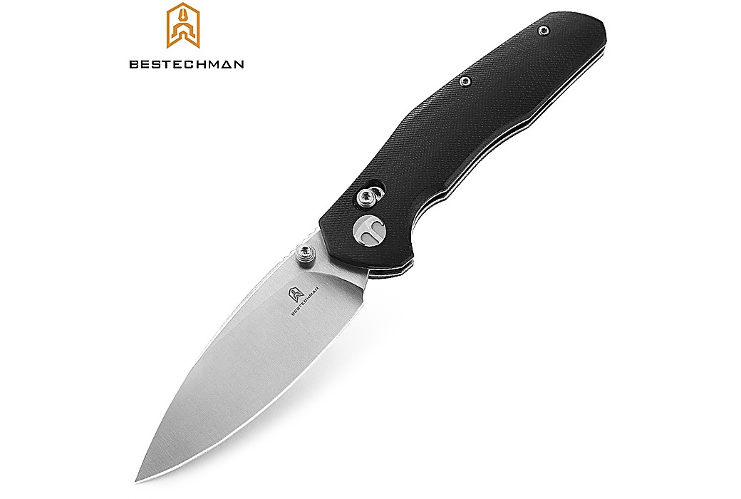 Bestechman Pocket Knife Ronan Black G10 14C28N