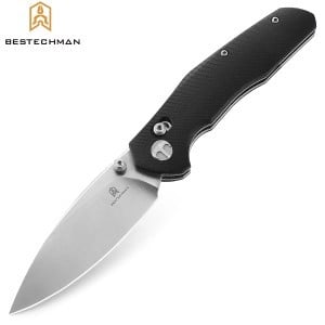 Bestechman Couteau de Poche Ronan Noir G10 14C28N