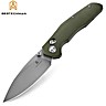 Bestechman Couteau de Poche Ronan Vert Stonewash OD G10 14C28N