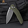 Bestechman Couteau de Poche Ronan Vert Stonewash OD G10 14C28N