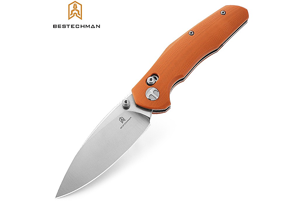 Bestechman Couteau de Poche Ronan Orange G10 14C28N