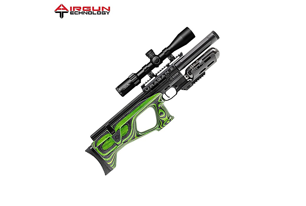 PCP Air Rifle AGN Technology Uragan 2 Compact Green Laminate