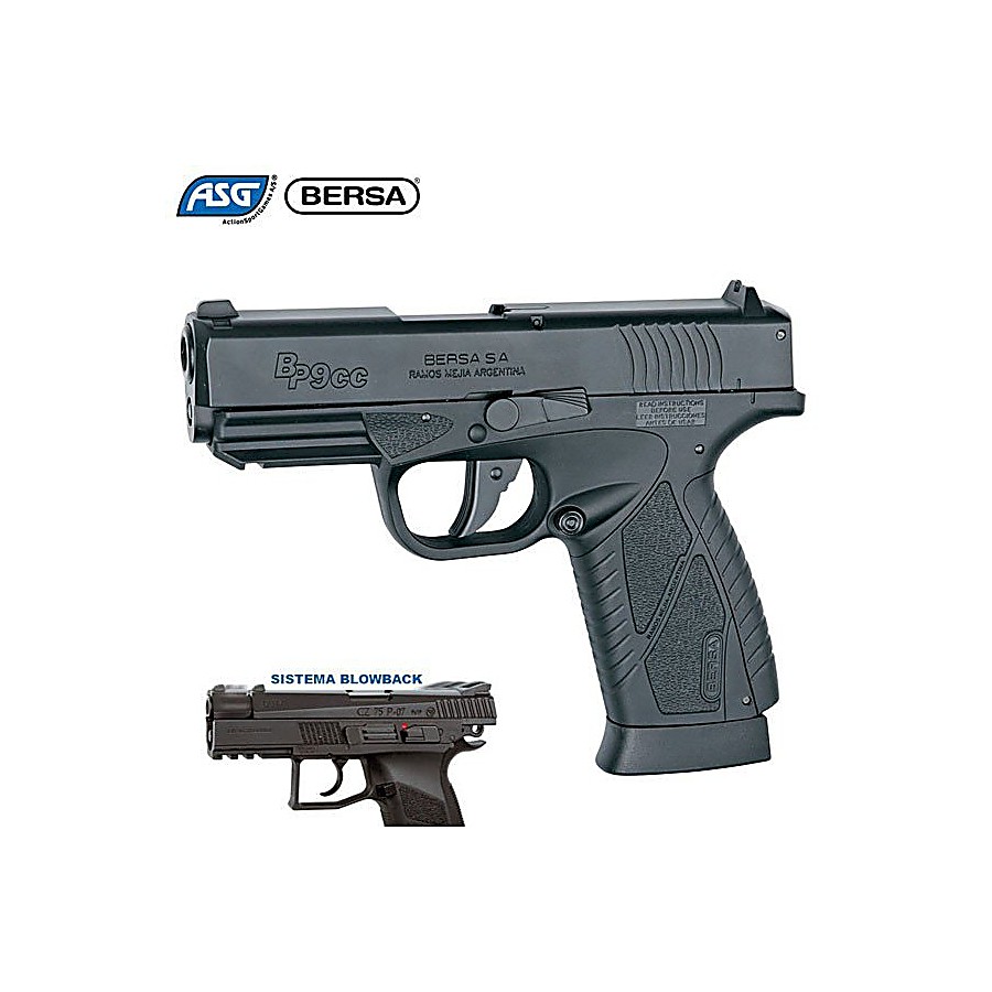 Buy Online Air Pistol Asg Bersa Bp9cc Blowback From Asg Action Sport Games Brand Co2 Pistols Online Store Mundilar Airguns