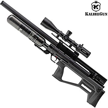 Carabina PCP Bullpup KalibrGun Cricket II Tactical 60 CF Fibra de Carbono