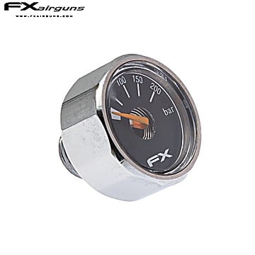 FX Pressure Gauge 23 mm 1/8 0-200 BAR