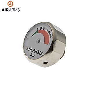 Air Arms Pressure Gauge 20mm 1/8 0-250 BAR