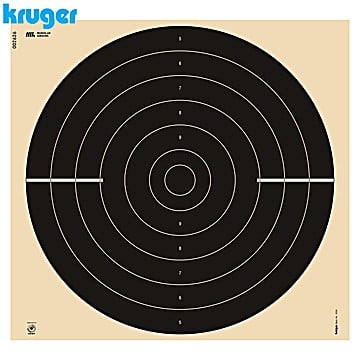 Cible Rapid Fire Pistolet Kruger 25m 55x52cm 125pcs (Slanted et Numérotée)