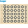 Cible Benchrest 50m Kruger 42x29.7cm 100pcs