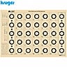 Cible Benchrest 25m Kruger 42X29.7cm 100pcs