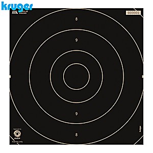 Cible Centre Rapid Fire Pistolet Kruger 25m 25.5x26cm 250pcs (Numérotée)