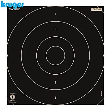 Alvo Centro Rapid Fire Pistola Kruger 25m 25.5x26cm 250pcs (Numerados)