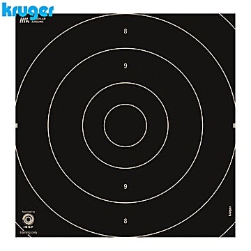 Alvo Centro Rapid Fire Pistola Kruger 25m 25.5x26cm 250pcs