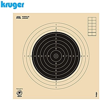 Cible Insert Smallbore Rifle (Carabine) Kruger 50m 20x20cm 250pcs