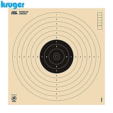 Kruger Air Gun Comp. Targets 10m Pistol 17X17CM 250pcs