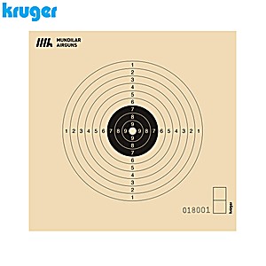 Alvo Carabina CCART Kruger 10m 13x14.5cm 250pcs (Numerados)