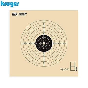 Cibles Carabine CCART Kruger 10m 13x14.5cm 250pcs (Numérotée)