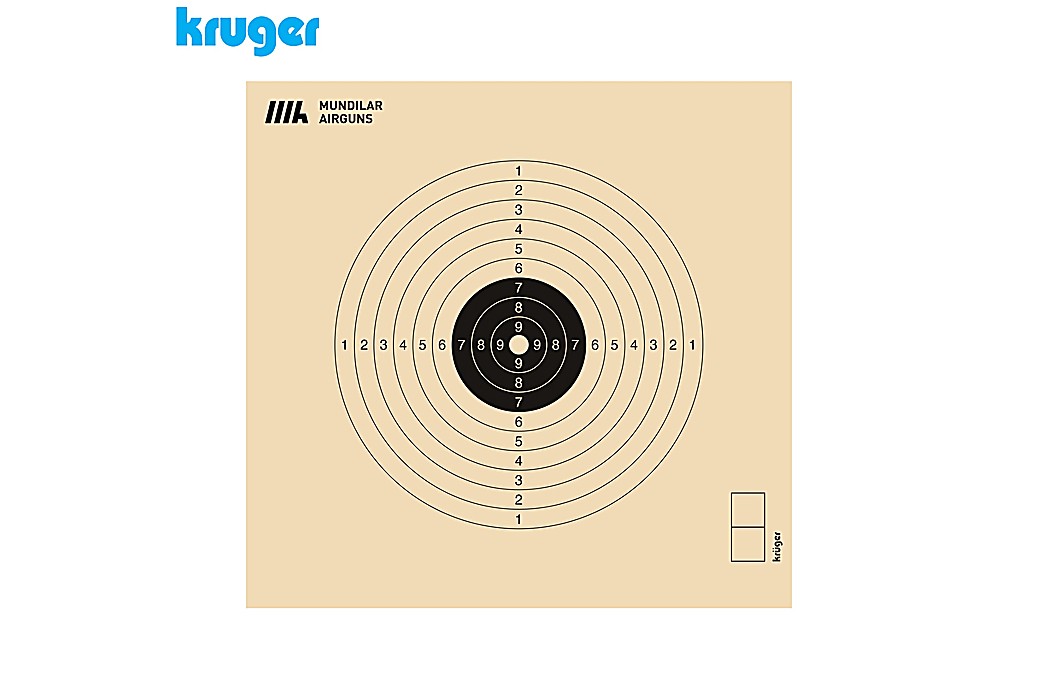 Alvo Carabina CCART Kruger 10m 13x14.5cm 250pcs