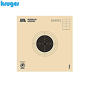 Alvos Carabina Precisão Kruger 10m 10x10cm 250pcs (Numerados)