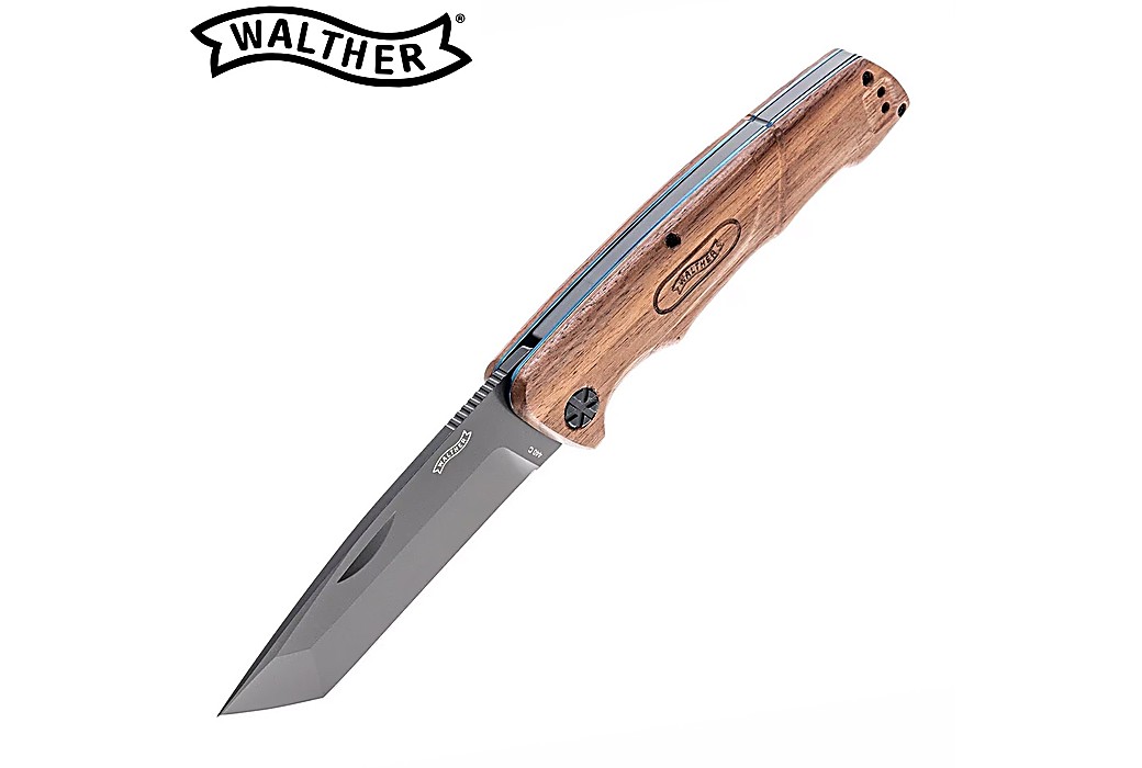 Walther Pocket Knife BWK4 440C Walnut