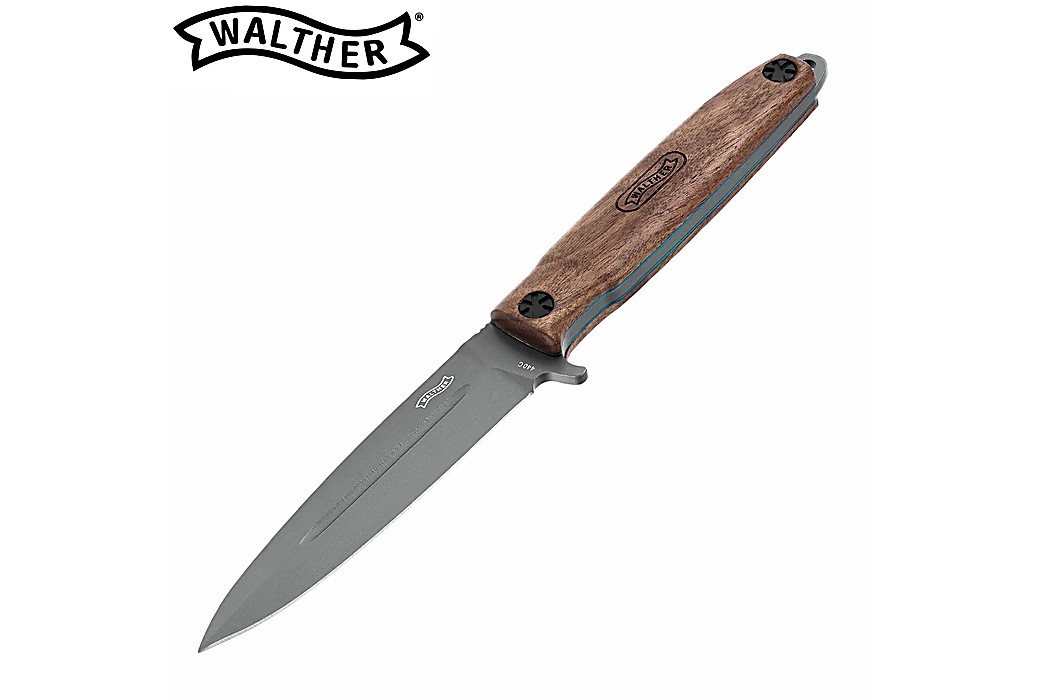 Walther Couteau de Poche BWK3 440C Walnut