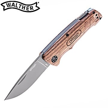 Walther Pocket Knife BWK2 440C Walnut