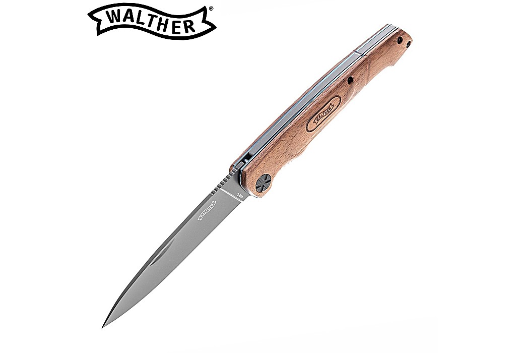 Walther Pocket Knife BWK1 440C Walnut