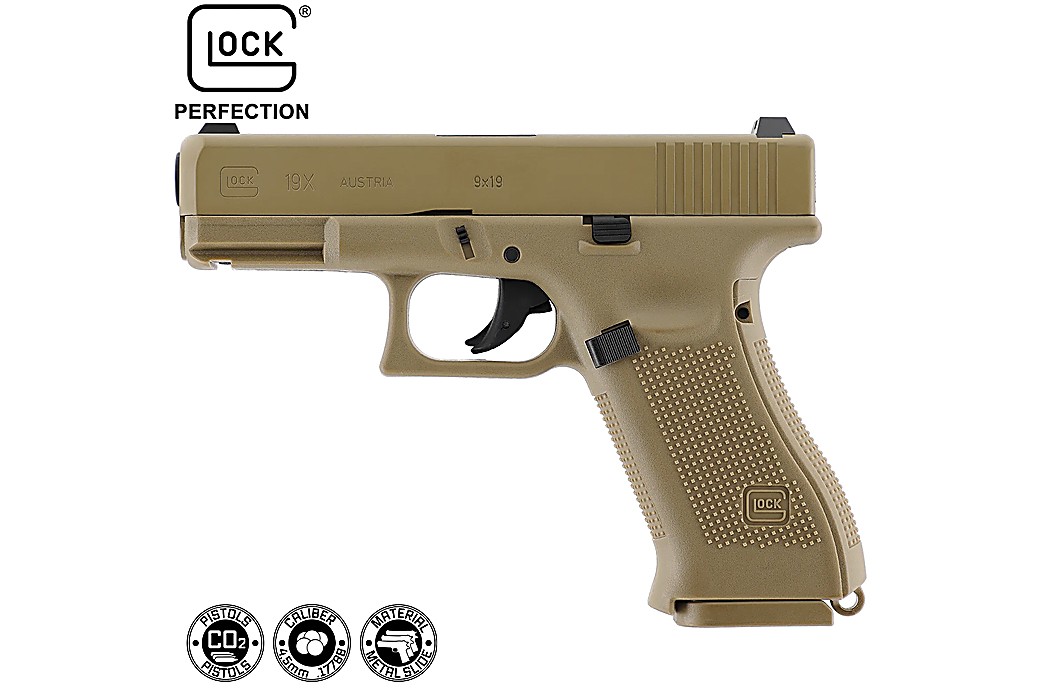 CO2 BB Air Pistol Glock 19X Coyote