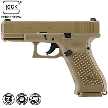 CO2 BB Air Pistol Glock 19X Coyote