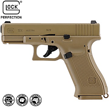 CO2 Air Pistol Glock 19X Coyote Blowback