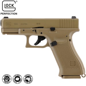 Pistola CO2 Glock 19X Coyote Blowback